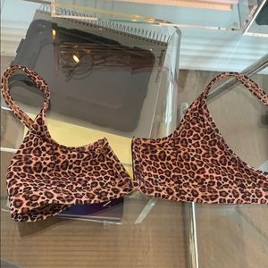 Cheetah bikini top
